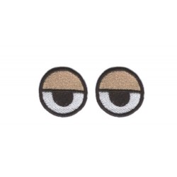 oczy haftowane okrągłe pantera