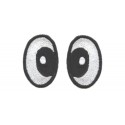 Oczy Eliptyczne czarno-białe zezowate 48X30